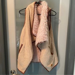 EUC Simply Southern Teddy reversible vest. Size M/L. With pockets.
